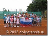 Команда теннисных центров Мытищи и Жулебино на сборах в Хорватии