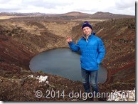 Дима Кураксин у кратера одного из вулканов. Исландия, 2014 г.