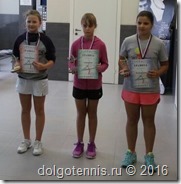 Тройка сильнейших на турнире в Туле. В центре - Лада Семёнова.