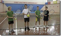 Теннис в Долгопрудном. Никита Иванченко на тренировке в спортзале ДЮСШ 15 ноября 2009 г.