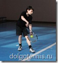 Теннис в Долгопрудном. Никита Иванченко на соревнованиях в спортзале ДЮСШ  11 мая 2009 г.