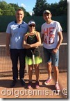 Лада Семёнова с папой и тренером